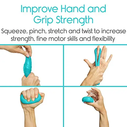 Terapie mână Chit -xx moale 2 pack-chit pentru Deget, Mână și Prindere Exercitii de Forta