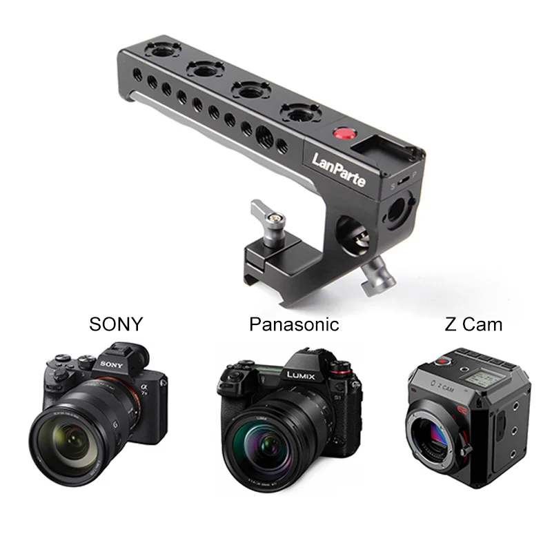 Lanparte REC Control Mâner de Top pentru SONY Multi/ ACEST / pentru Panasonic pentru Z-Cam-Camera foto DSLR Accesorii cu Nato Feroviar de Blocare