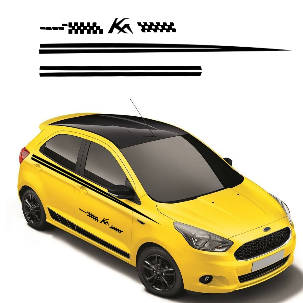 280CM DIY Personalizate Decalcomanii Auto Pentru Ford Ka Masina Partea Corpului Decal Autocolant pentru Masina Hatchback Autocolante Decorare Accesorii Auto