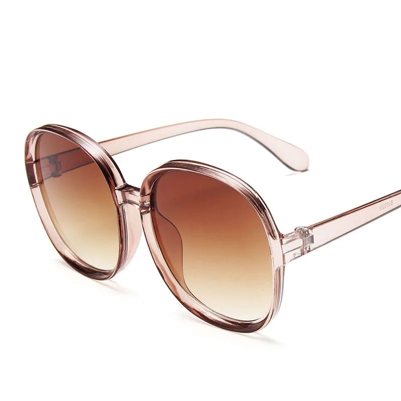 2020 Nouă Rundă ochelari de Soare Femei Supradimensionat Moda Doamnelor de Plastic în aer liber Gradient de Ochelari de Soare Feminino Gafas Oculos De Sol UV400