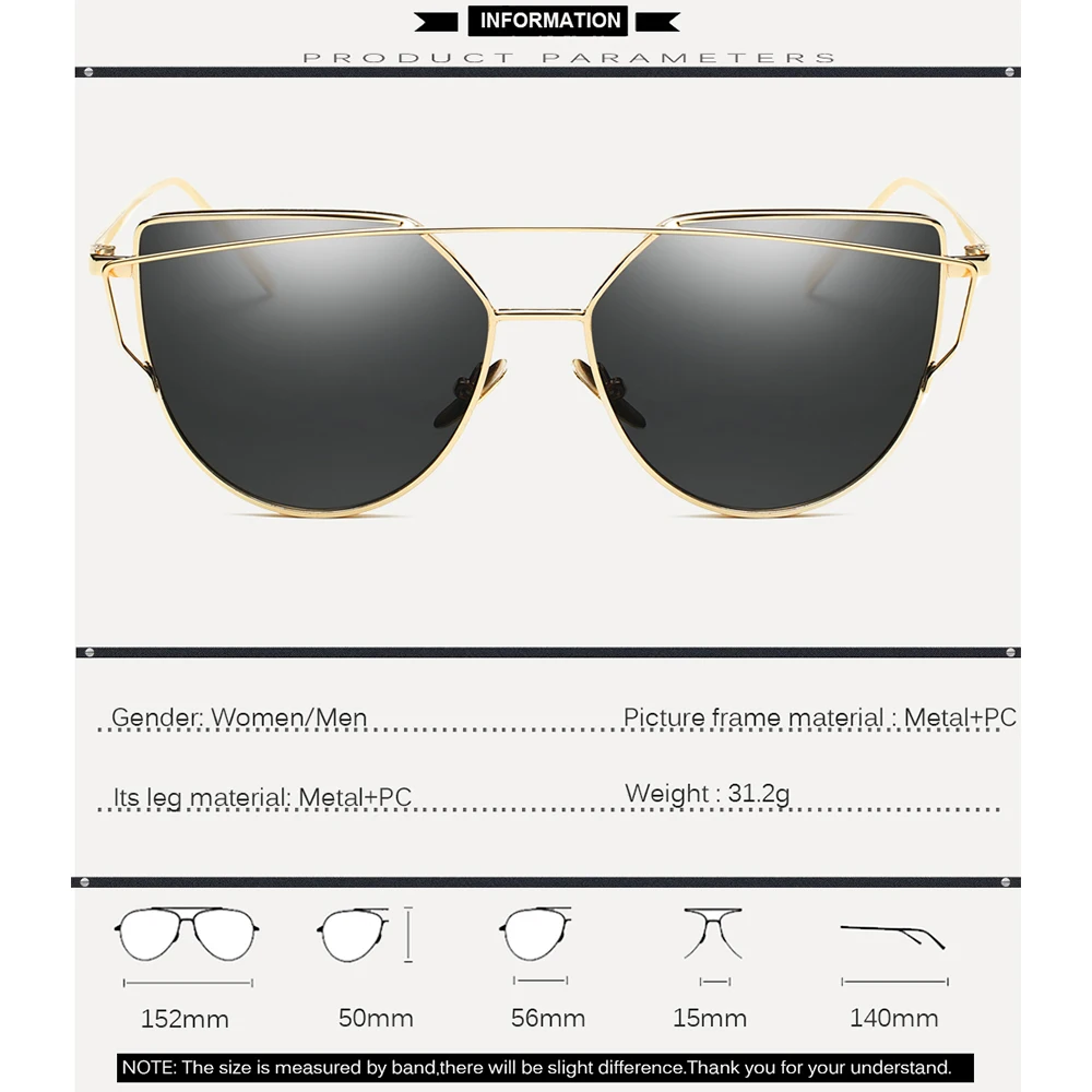 Moda UV400 Gradient de ochelari de Soare Pentru Femei Barbati 2018 Epocă Optice Ochi de Pisica Oglindă Brand Designer Metal Clasic de Ochelari Ochelari