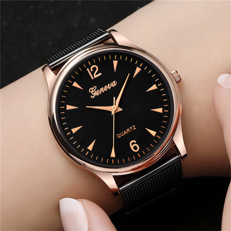 Ceas Barbati 2020 Noua Moda de la Geneva Oameni de Afaceri Ceas Aliaj Watchband Rose Gold Dial Cuarț Ceasuri de mana montre homme