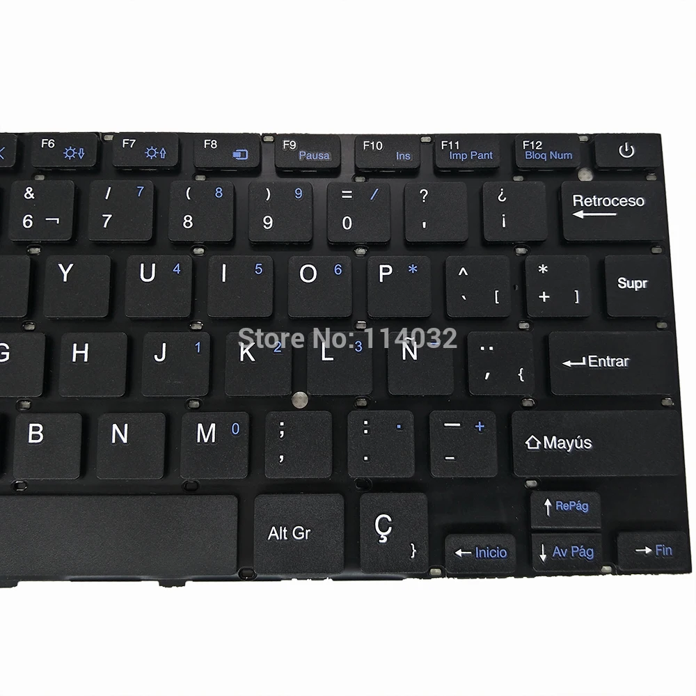 Tastatura laptop SCDY-277-10-01 YXT-NB91-06 SP spaniolă aspect negru, fara frame-uri tastaturi intre taste de înlocuire