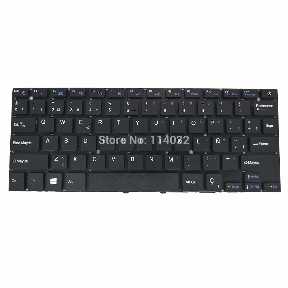 Tastatura laptop SCDY-277-10-01 YXT-NB91-06 SP spaniolă aspect negru, fara frame-uri tastaturi intre taste de înlocuire
