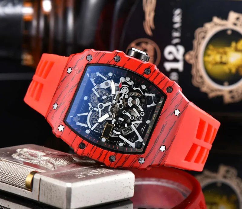 De lux Ceasuri Quartz Nou Brand de Top RM Mens Ceas Automatic Barbati Designer Wristwacth Rezistent la Apă Reloj Hombre