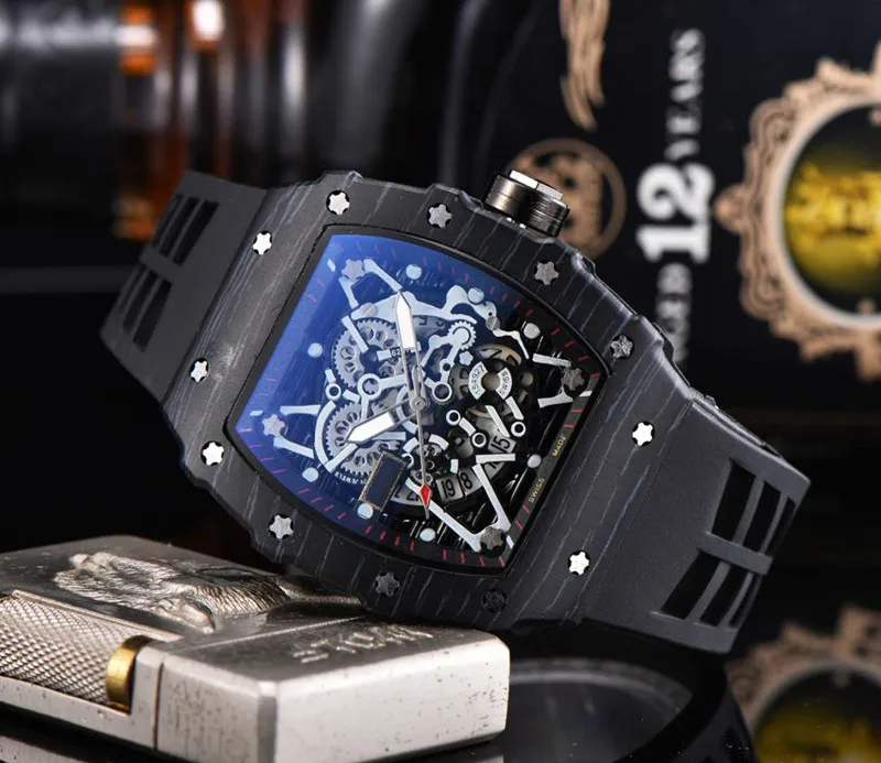 De lux Ceasuri Quartz Nou Brand de Top RM Mens Ceas Automatic Barbati Designer Wristwacth Rezistent la Apă Reloj Hombre