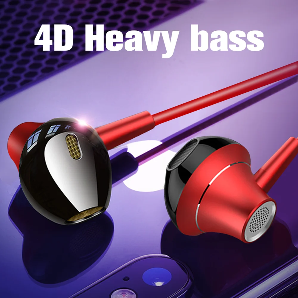 EARDECO Grele Bass Sport Telefon cu Fir Căști Auriculare Zgomotului Căști Pentru Mobil În Ureche Căști Cu Microfon, Căști