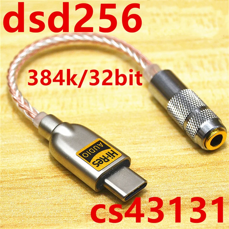 Portabil Amplificator pentru Căști CS4313 Decodare DAC Tip C/ Lightning 8 Nuclee Sterling Silver Pentru Android PC 384K pe 32 de biți DSD 256