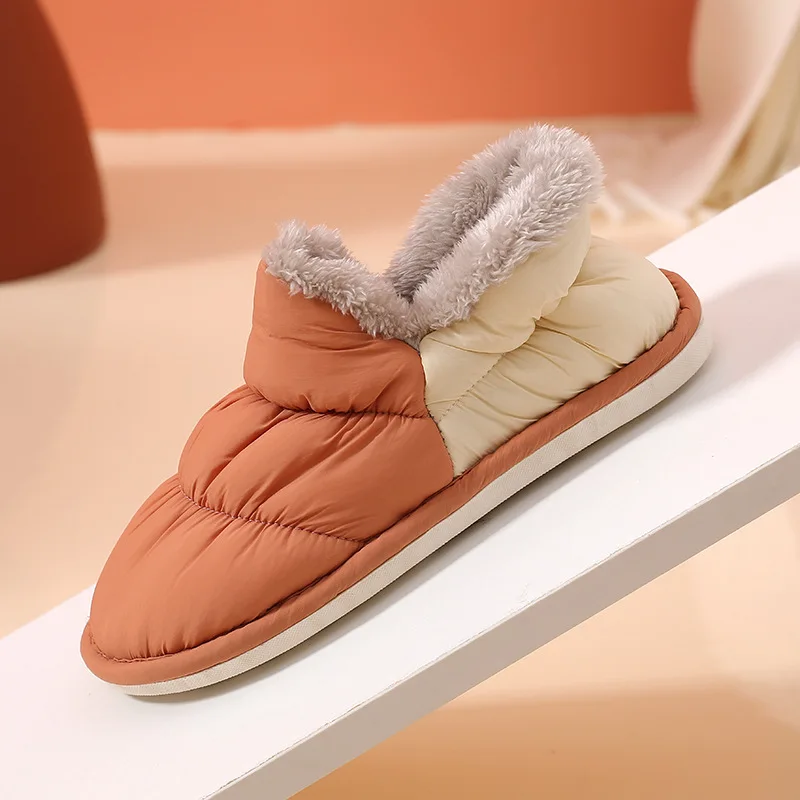 Femei Cizme de Zăpadă Gros Căptușit Non-alunecare de All-inclusive de Bumbac, Pantofi de Iarna Cizme de Cald, Plus Catifea Ploaie Pânză Glezna Cizme Pantofi