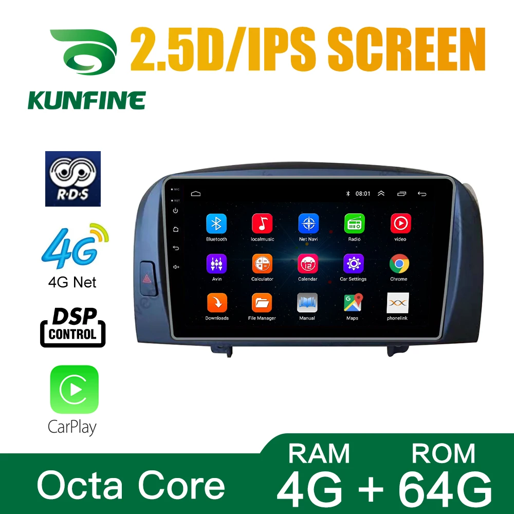 Octa Core Android 10.0 DVD Auto Navigatie GPS Player Deckless Stereo Auto pentru HYUNDAI Sonata 2004 2005 2006 07 2008 09 Unitatii