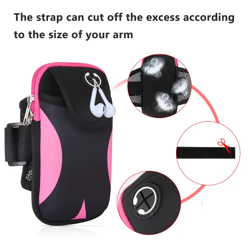 Rularea telefon mobil braț pungă de potrivire de culoare de sport brațul trupa bărbați și femei de fitness în aer liber 6.5 inch capacitate sac încheietura