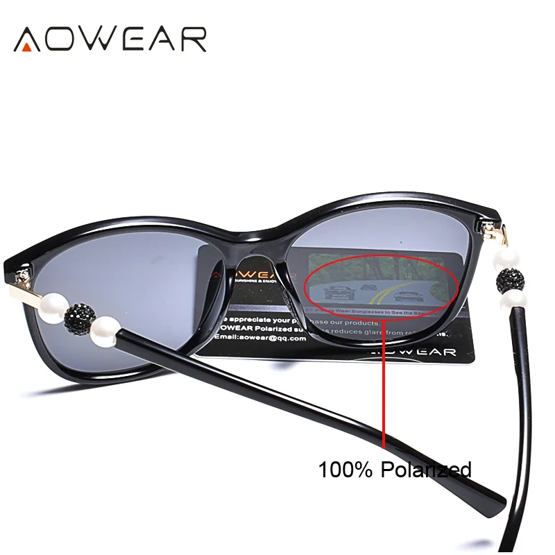 AOWEAR Epocă Polarizat ochelari de Soare Femei Conducere Clar Ochelari de Soare 2019 NOU DESIGN Ochelari de cal Nuante UV400 Ochelari Gafas De Sol