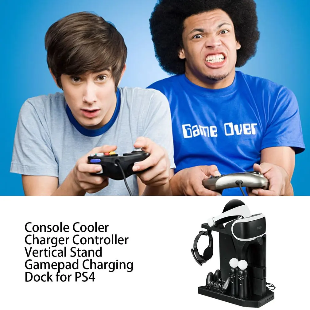 PSVR PS4 Pro Slim Încărcare Display Stand Prezenta VR pentru PS4 Playstation 4 Suport Vertical, Ventilator, Cooler, Controler Încărcător HUB