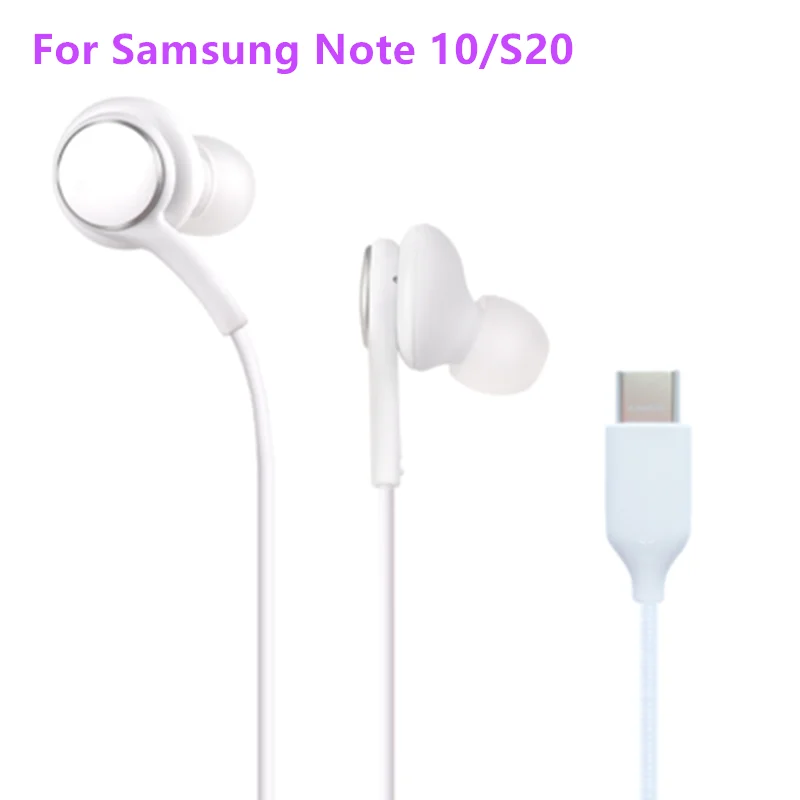 Pentru Samsung Nota 10 S20 Căști de Tip C În Ureche Hearphone Cu Mic HIFI Pavilioane Sport Căști Pentru Galaxy S10 Nota 10 8 9 Plus