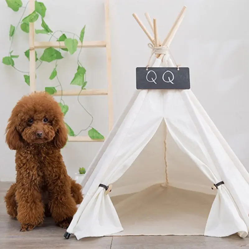 Design simplu, Robust Triunghi animale de Companie Cort Pat cu Perna Luxery Pisică Câine Corturi Case Calde, Confortabile, Ușor pentru a Elimina