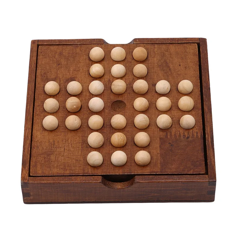 Adult Clasic Jucărie De Învățământ Europa Tabla De Joc Unic De Șah Peg Solitaire Cu Diamant Muta Independent Cognitive Capacitatea De Jucărie