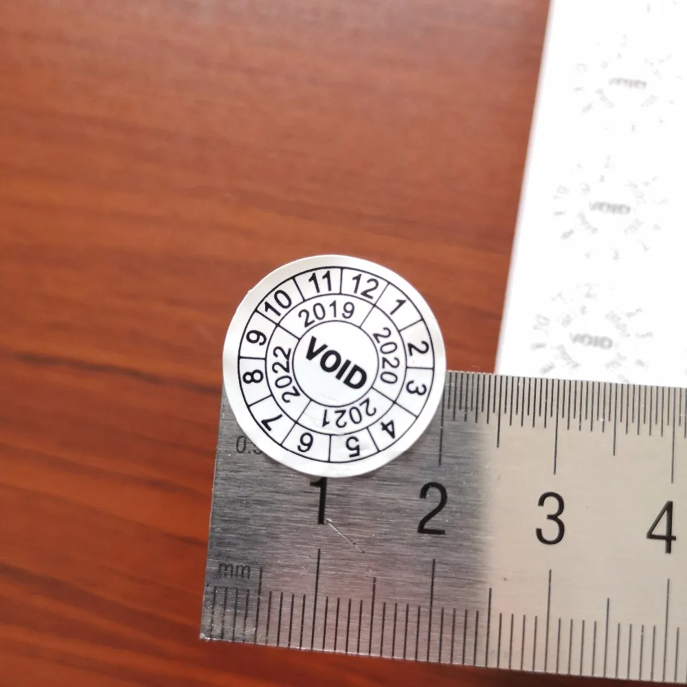 1000 buc/lot 20mm diametru distructive de Garanție GOL se poate strica etichetă de hârtie autocolant, Articol Nr.V02