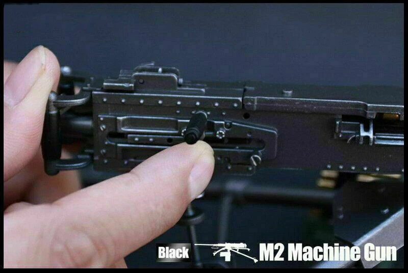 1/6 Soldat Figura Scena Accesorii M2 Browning Machine Gun Model ZY8031 Negru/Desert Culori Armă de Jucărie Modelul de 12