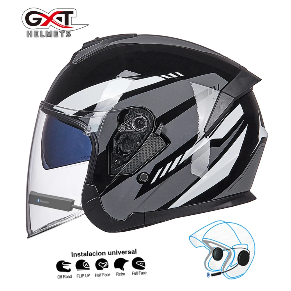 GXT bluetooth Casca Motocicleta cască de Motociclist Moto Casca casti wireless speaker Motocicleta Casca Casco cu bluetooth