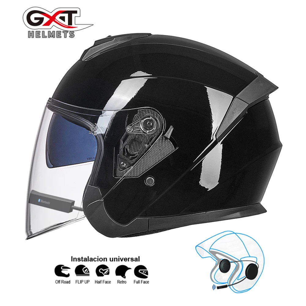 GXT bluetooth Casca Motocicleta cască de Motociclist Moto Casca casti wireless speaker Motocicleta Casca Casco cu bluetooth