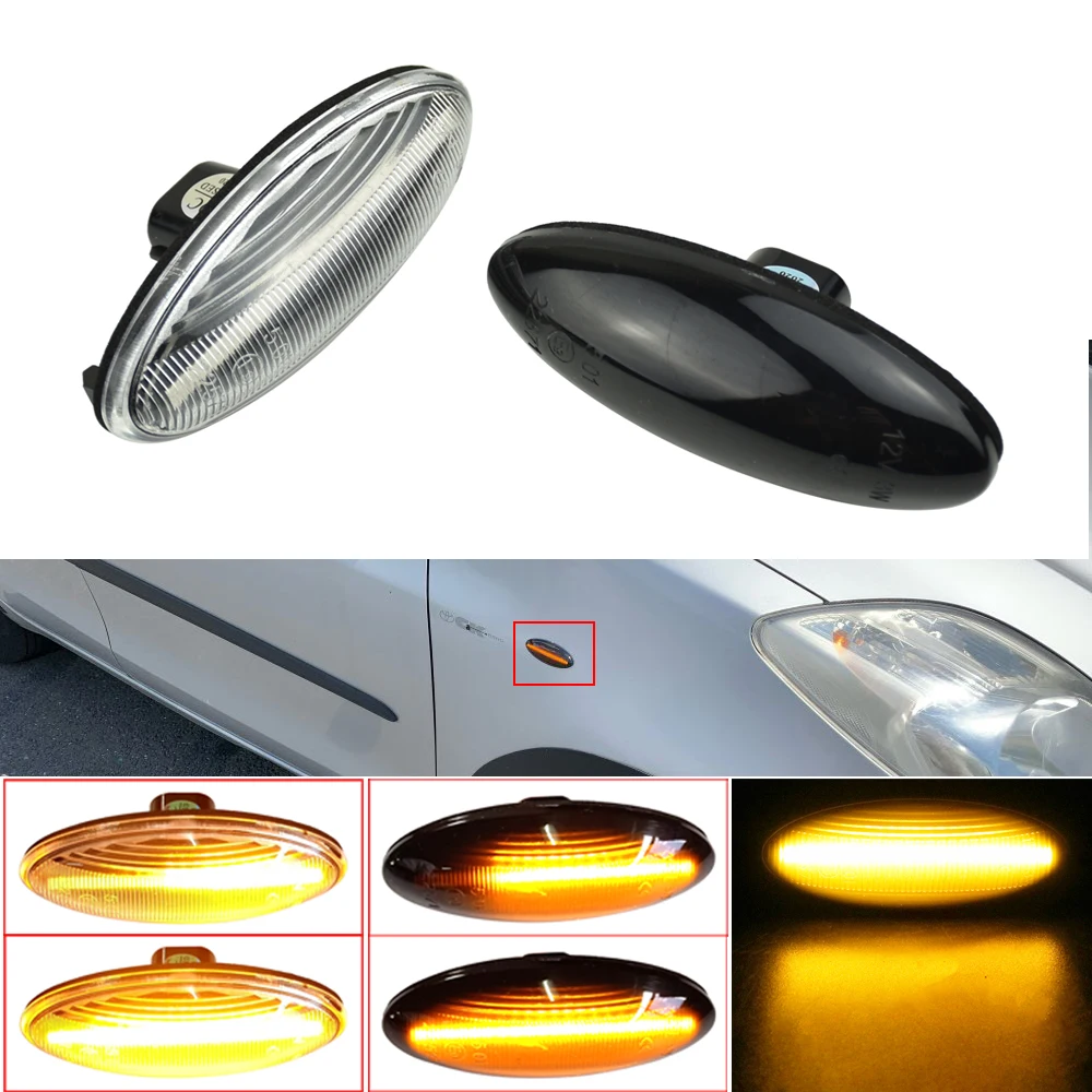 LED-uri Auto Dinamic Semnalizarea Secvențială Lampă de poziție Laterală Lumina de Semnalizare Pentru Toyota Yaris MK2 COROLLA Auris Mk1 E15 RAV4 Mk3