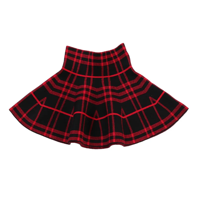 Nou livrare fată de modă carouri fusta mini pentru copii copii fusta Plisata elevi 3-16year adolescenti