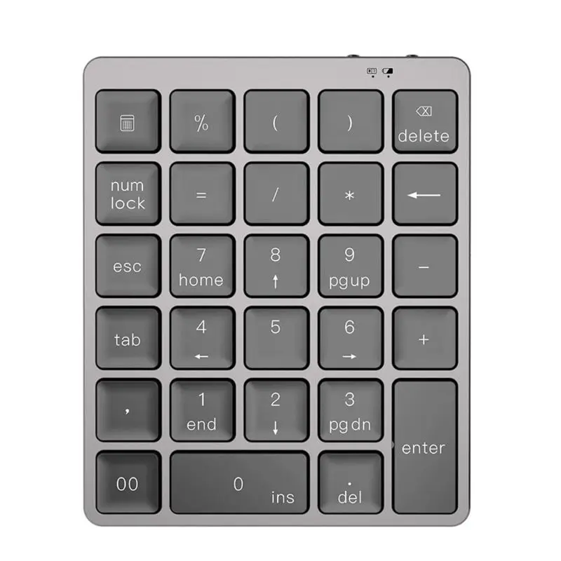 Aliaj de aluminiu de 28 De Chei fără Fir Bluetooth Tastatura Numerică Ultra-thin Mini Portabile Reîncărcabile Office Acasă Numpad