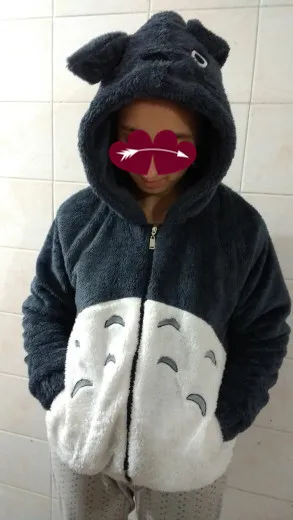2018 Noi Totoro Toamna Iarna Hanorac Cu Glugă Kawaii Haina Cosplay Fleece Palton Cu Urechile Harajuku Drăguț Jachete De Crăciun