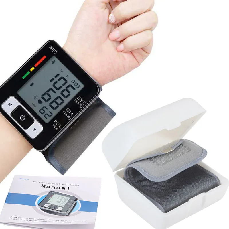 Încheietura mâinii Digital BP Monitor de Presiune sanguina metru Tensiometru Automat Inteligent Aparatul Medical Puls Rata de Fitness de Măsurare