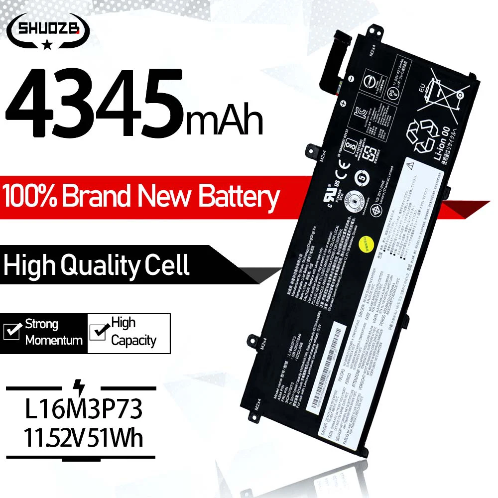 L18L3P73 Baterie Laptop 11.52 V 51Wh Pentru Lenovo ThinkPad T490 T495 P43s L18M3P72 L18L3P73 02DL007 L18C3P72 SB10T83122 5B10W13877