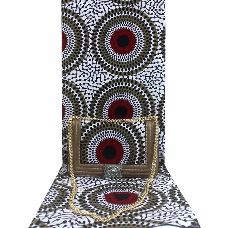 A durat Moda africană ceara sac de seturi 3 piese/set ankara ceara geantă de mână de potrivire 6 metri africane real ceara moale tesatura imprimata