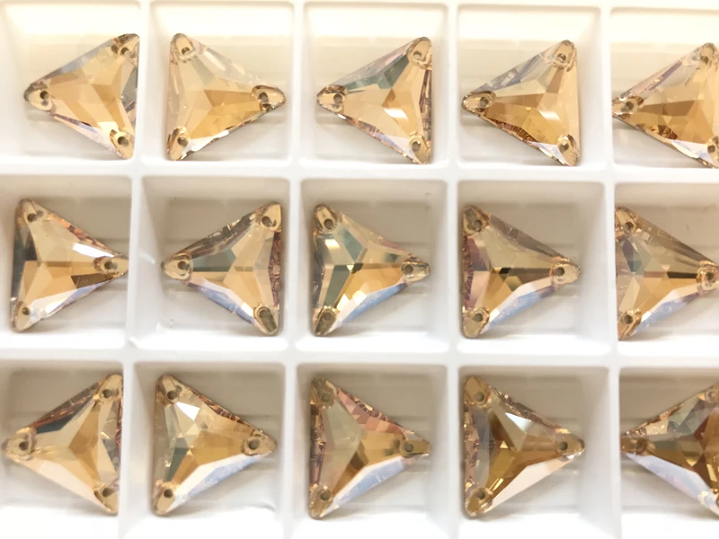 YANRUO 3270 Toate Dimensiunile GSHA de Înaltă Calitate Triunghi de Cusut Pietre Cristale Flatback Coase Pe Strass Sticlă, Stras