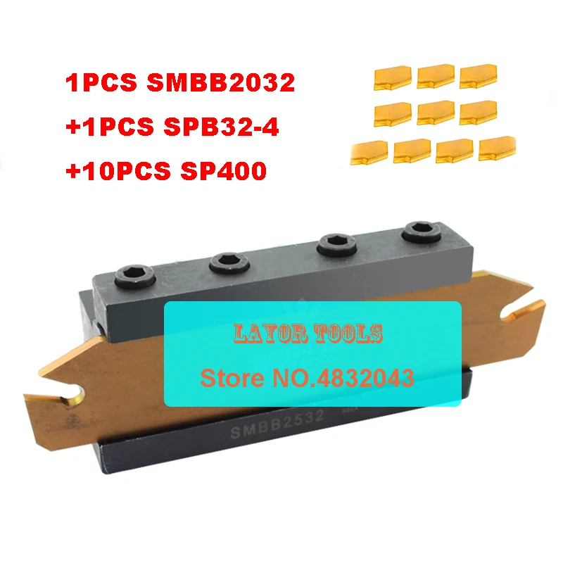 20mm pețiol SPB32-4 1buc+SMBB2032 1buc+ SP400 NC3020/NC3030 10buc=12buc/set NC3020/NC3030 Prelucrare otel CNC strung tool