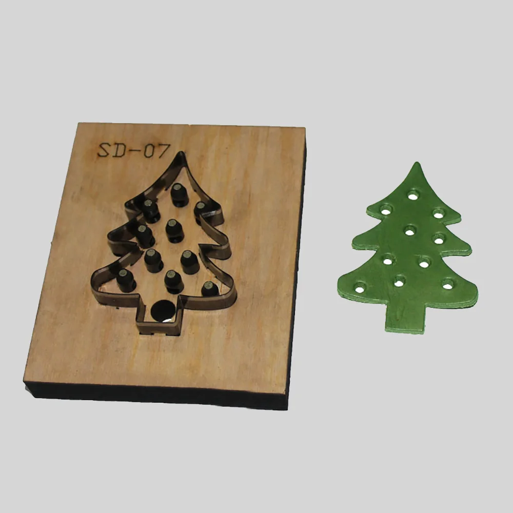 Lychee Viața Pom de Crăciun DIY din Lemn Model din Piele de Tăiere Mor din Piele Cuțit Ambarcațiune Stantare Pom de Crăciun de Tăiere Mucegai