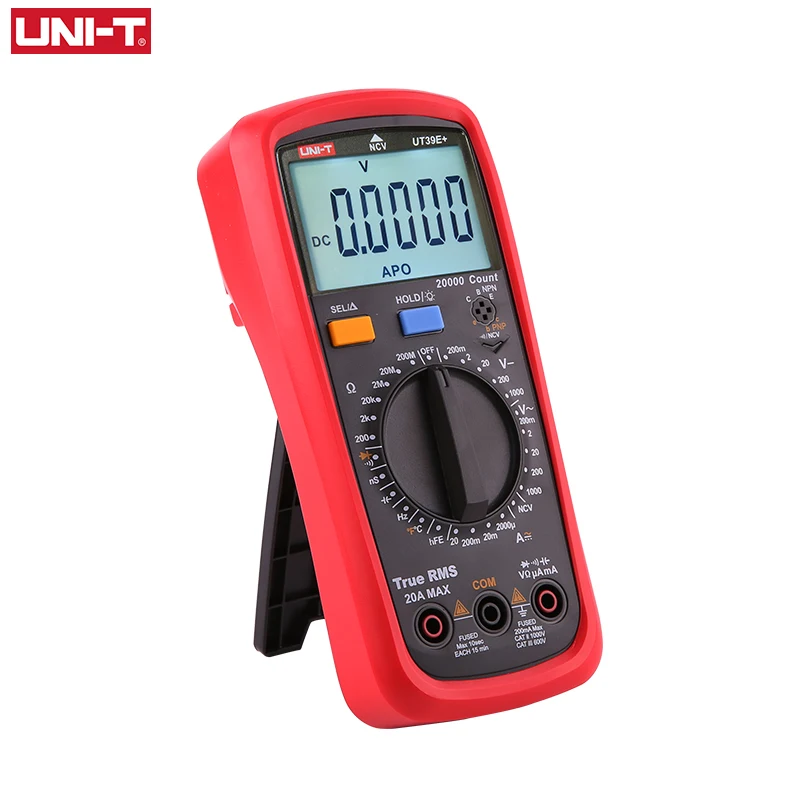 Uni t UT39E+ Multimetru Digital 20A 1000V Electric de Măsurare Condensator Tester 2000µF Tranzistor de Testare