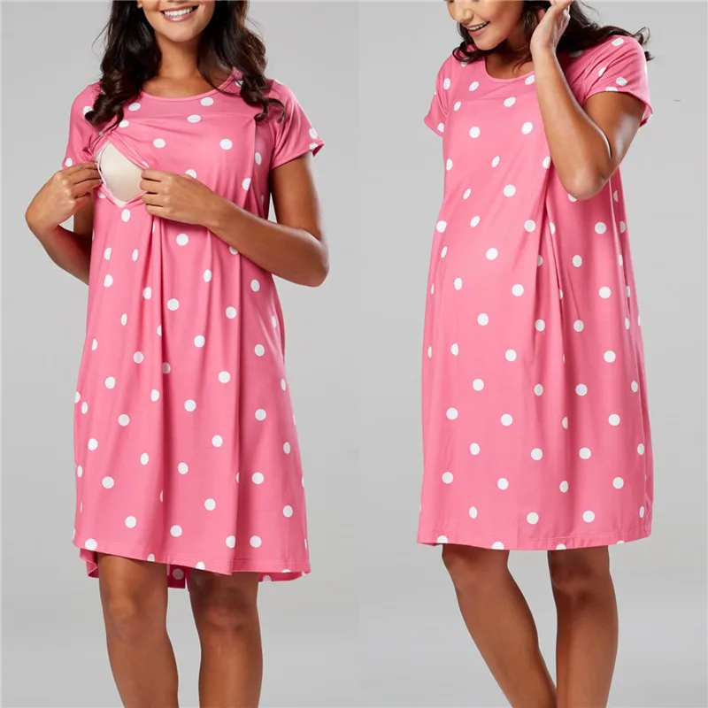 Maternitate Pijama, cămașă de noapte care Alăptează Rochie de Naștere Pijamalele care Alăptează Femeile Gravide, îmbrăcăminte de noapte pentru alăptarea Sleepwear