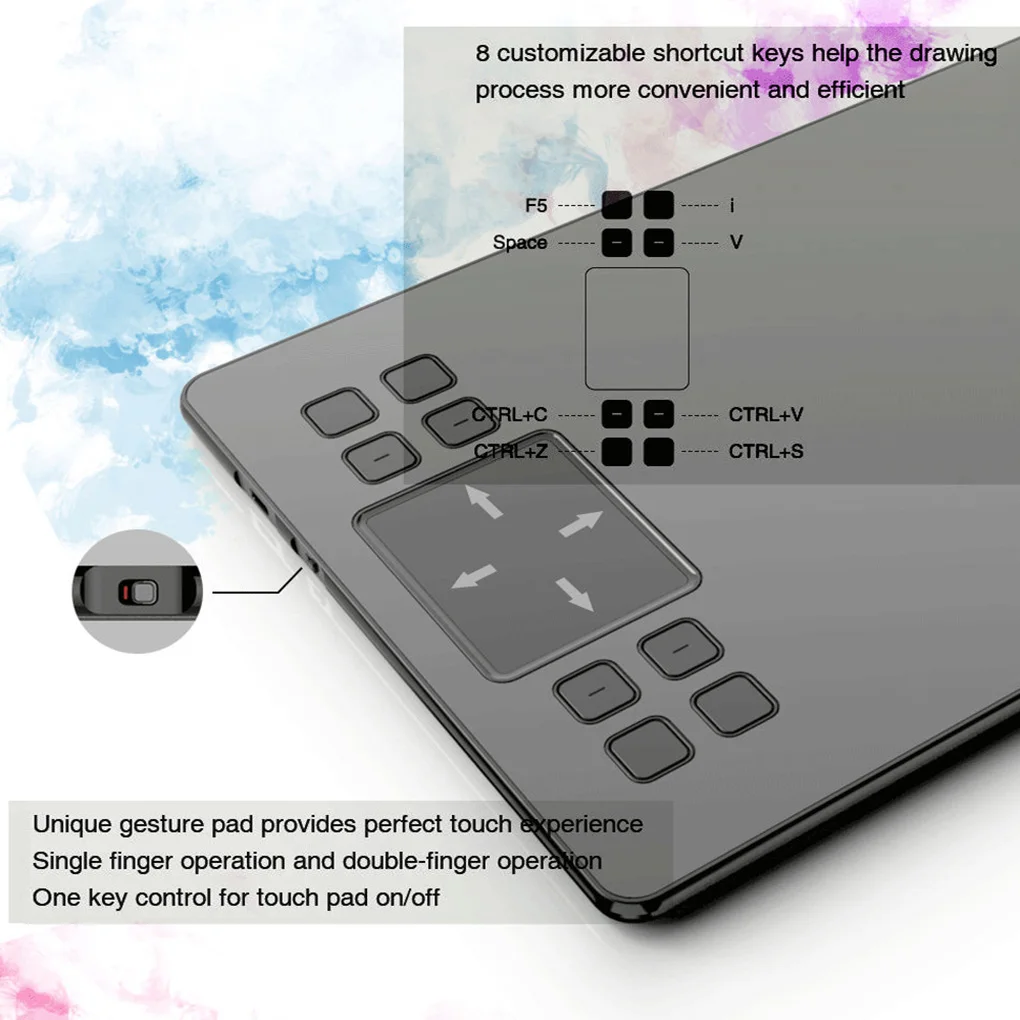 VEIKK A50 Grafica Desen Tableta cu 8192 de Sensibilitate la Presiune-Baterie Liber Pasiv Stilou Digital Pad Tableta Grafica Illustrator
