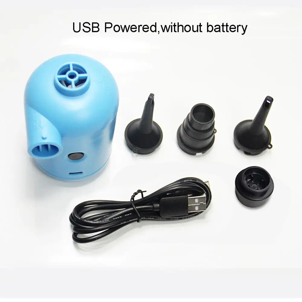 5V 2A USB Alimentat cu Aer Pneumatic Pompa de Aer de Umplere Compresor Cu Duze pentru Balon Inot colac de salvare Gonflabile Jucării