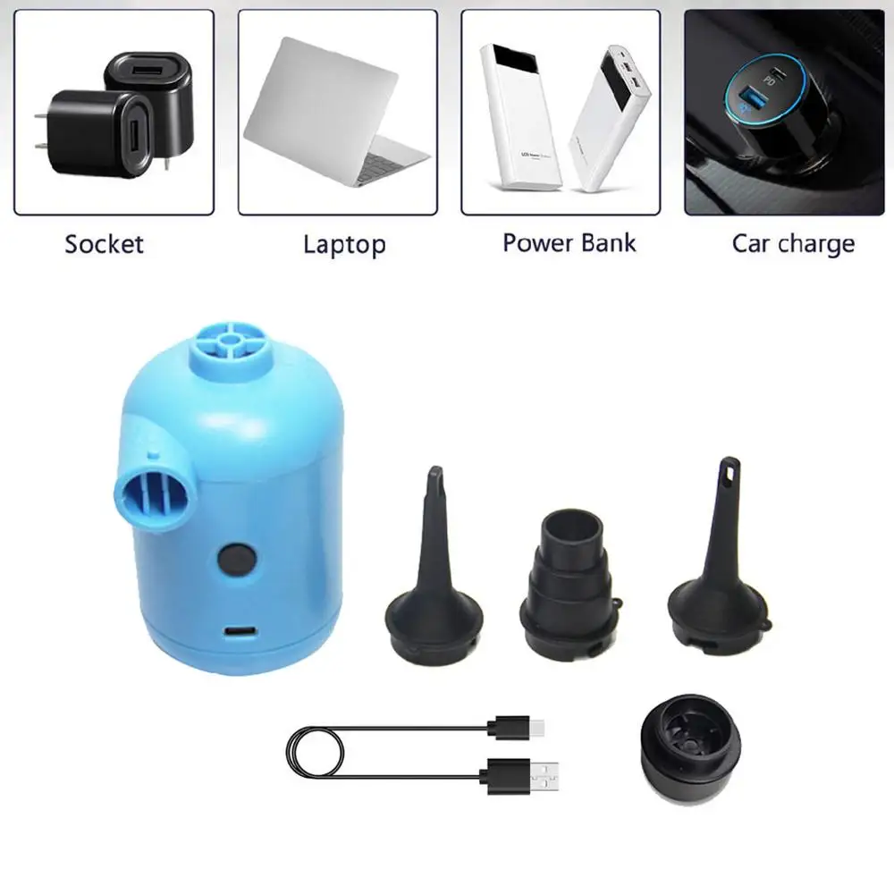 5V 2A USB Alimentat cu Aer Pneumatic Pompa de Aer de Umplere Compresor Cu Duze pentru Balon Inot colac de salvare Gonflabile Jucării