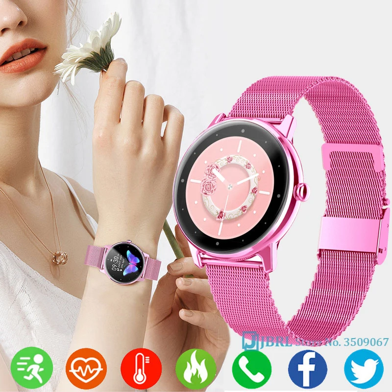 Lux Ceas Inteligent Femei Smartwatch Electronice Inteligente Ceas Pentru Android IOS Tracker de Fitness Complet Tactil Bluetooth Smart-ceas