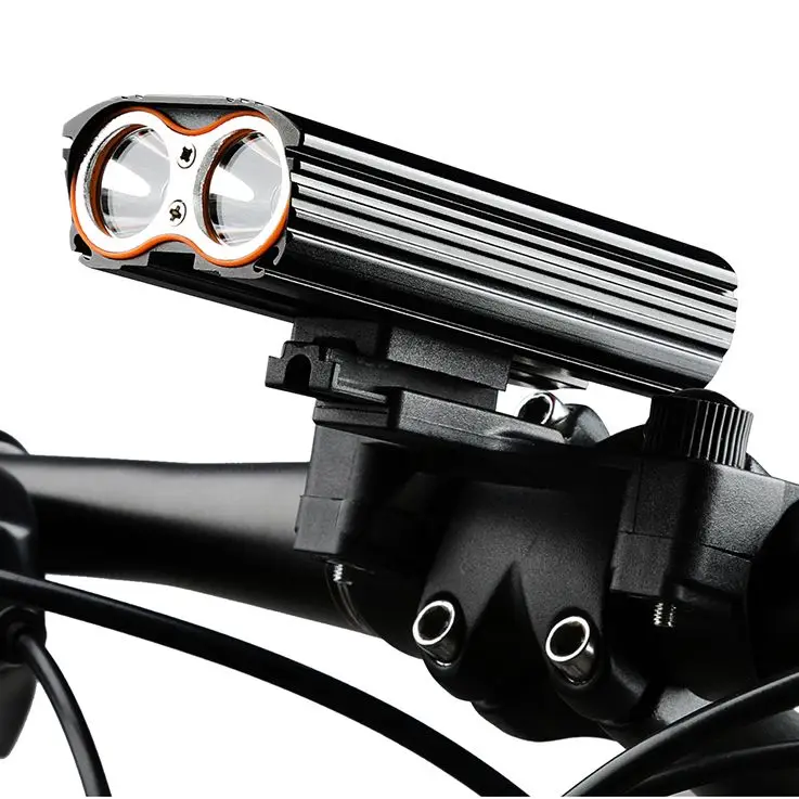 1200LM Mare Proiector Baterie de 6000mAh 2T6 150° Bicicleta de Lumină LED-uri Lanterna de Cap de Bicicleta Lumina Farurilor Fata 4 Moduri USB