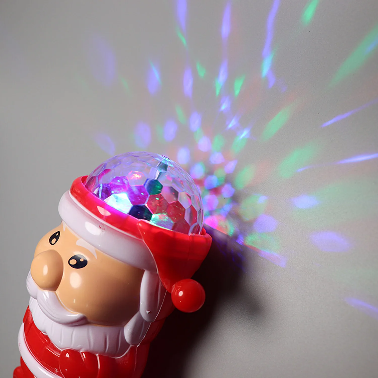 Behogar Amuzant Drăguț Moș Crăciun LED Flash Stick Intermitent Proiector Jucărie pentru Copii pentru Copii de Craciun Cadouri de Craciun
