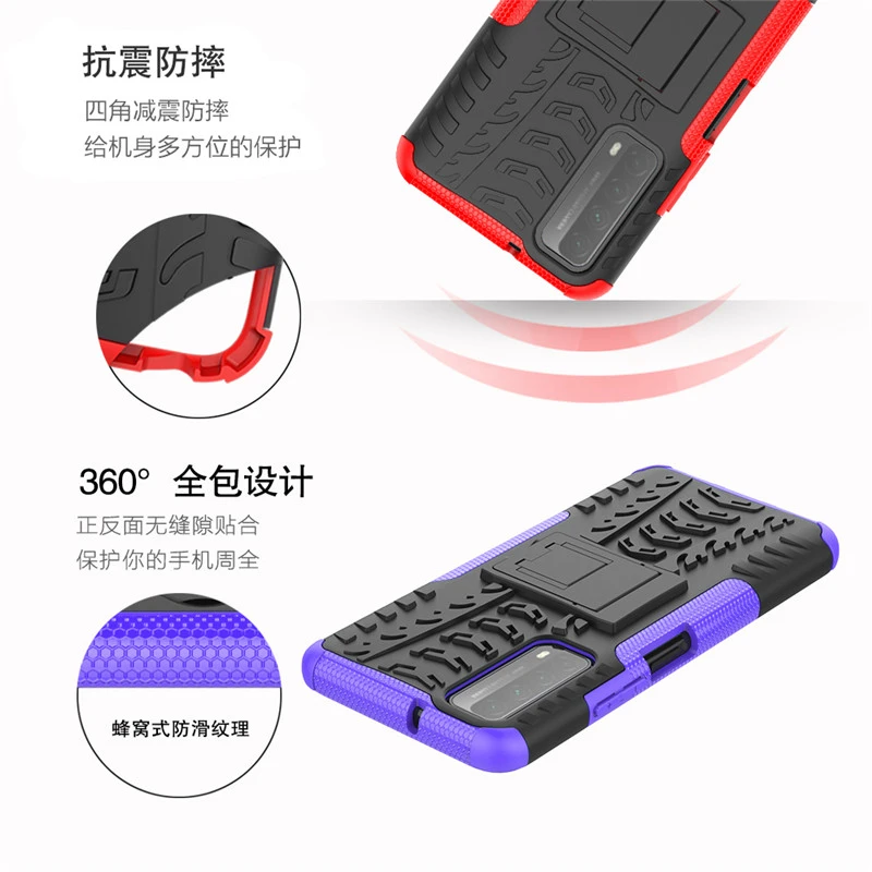 Pentru Huawei P Inteligente 2021 Caz P Inteligente 2020 Grele, Greu de Silicon Telefonul Bara de protecție Caz Acoperire Pentru P inteligente 2019 Huawei Honor 9X Lite