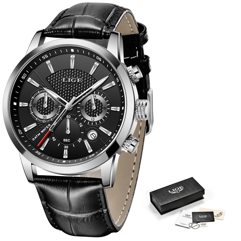 LIGE Moda Mens Ceasuri de Top de Brand de Lux Impermeabil Militare Cronograf Sport Cuarț Ceas de mână pentru Bărbați Ceas Masculin Reloj Hombre