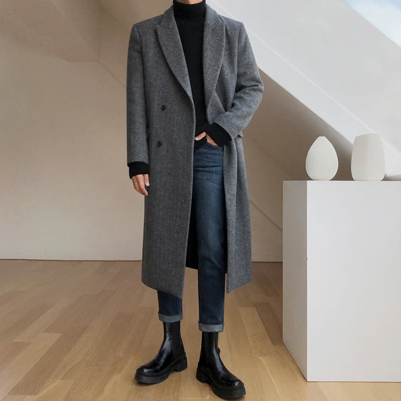 IEFB coreean Slim Fit Blugi Barbati Primavara Gros de Iarna Vintage Straight Denim Casual de Bază Pantaloni sex Masculin de Înaltă Calitate 2021 9Y4806