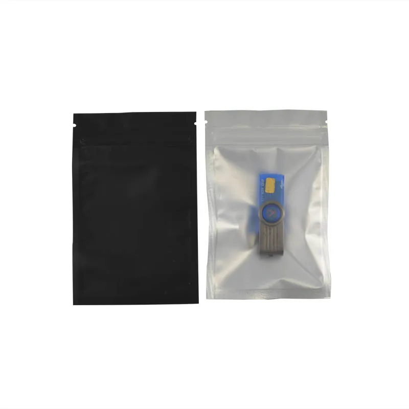 100buc 8.5x13cm Mat Colorat Și Transparent de Blocare Zip Pungi Pentru Accesorii Electronice Alimente Bomboane Cadou Cosmetice Ruj Pachet