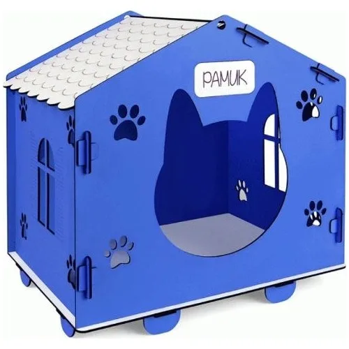 Zeepmax Lemn Cat Canisa Casa Slot Komforlu Habitat Acasă Silinebelir potrivit pentru Pisici și Câini
