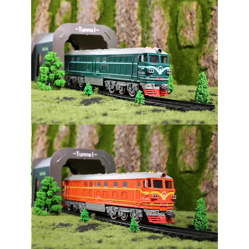 Copii Simulare 1:87 Aliaj cu Ardere Internă Locomotiva Model de Jucărie Acusto-Optic Tren de Jucarii pentru Copii Cadouri