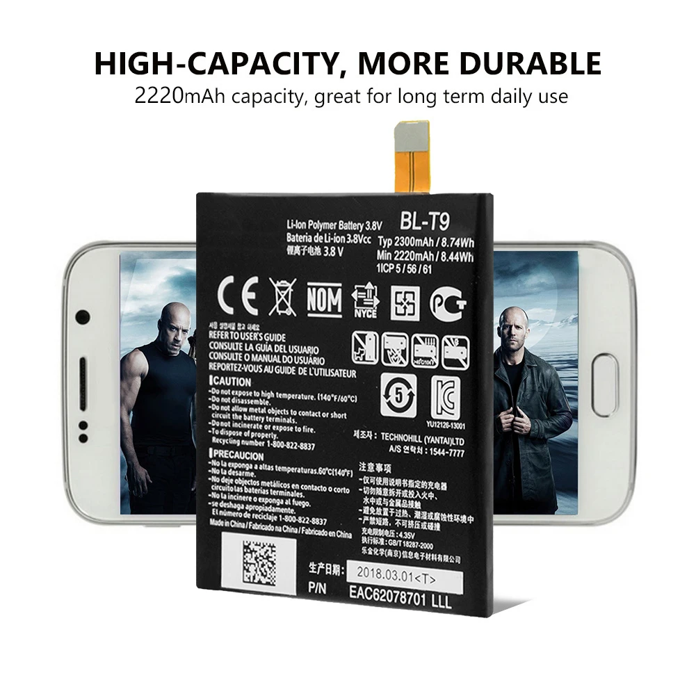 BLT9 Litiu Celule Baterie Telefon BL-T9 pentru LG Google Nexus 5 BL T9 E980 Nexus G D820 D821 2220mAh Înlocuirea Bateriei cu Instrumente