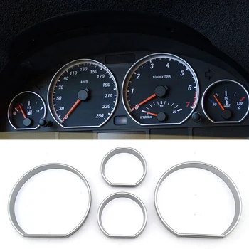 4buc Auto Accesorii decorative de interior Speed Meter Indicator de Bord Rama tablou de Bord cu cadran Bord Inel Pentru BMW E46 M3 Seria 3